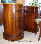 Sheraton Kidney Leather-Topped Desk